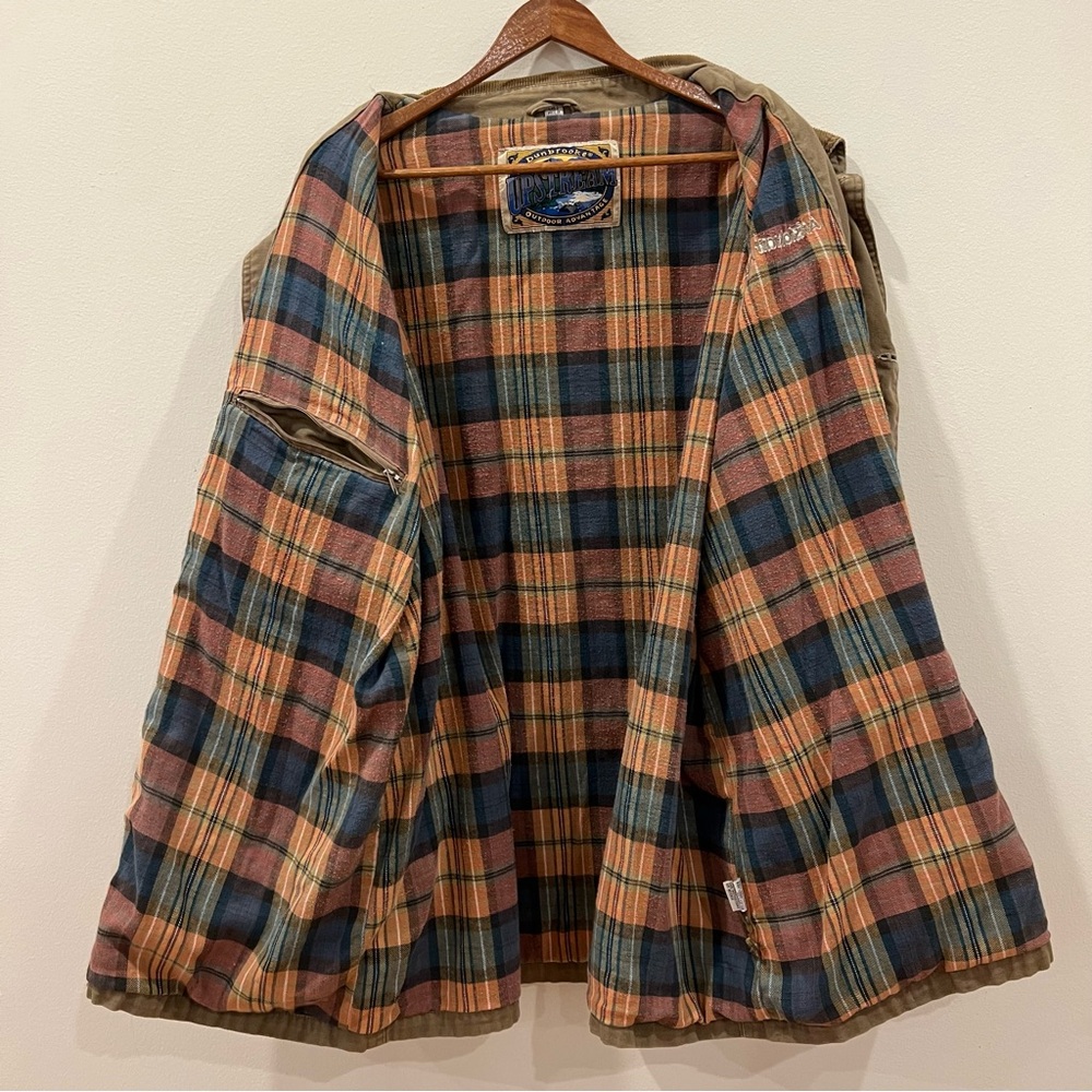 Vintage Dunbrooke Mens Barn Storm Chore Jacket Corduroy Collar XL Brown Coat - Picture 10 of 16